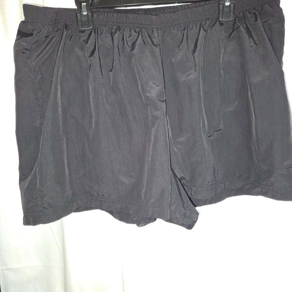 Lands End Swim Shorts Womens 22w Black Nylon Built in Bikini Bottom Swimsuit